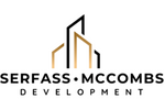 Logo of Serfass McCombs Development with architectural design elements on a white background